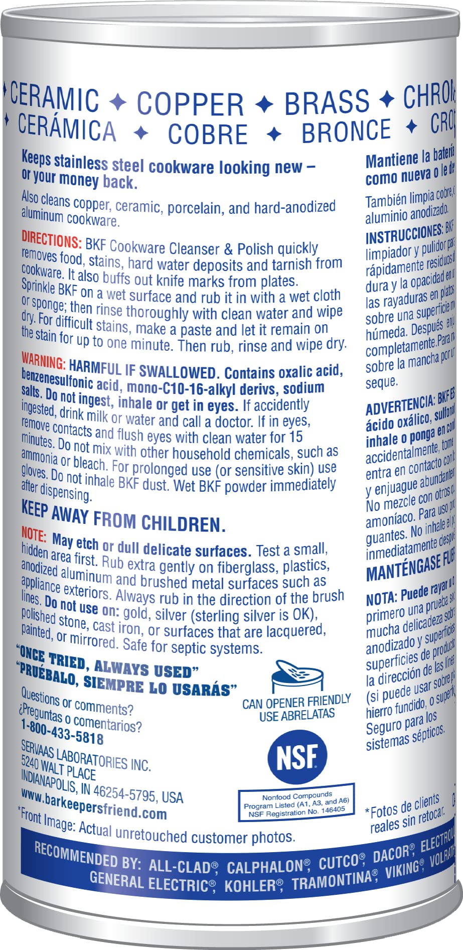 Bar Keepers Friend Superior Cookware Cleanser & Polish | 12-Ounces | 1-Unit - Available at All In One Marketplace Canada