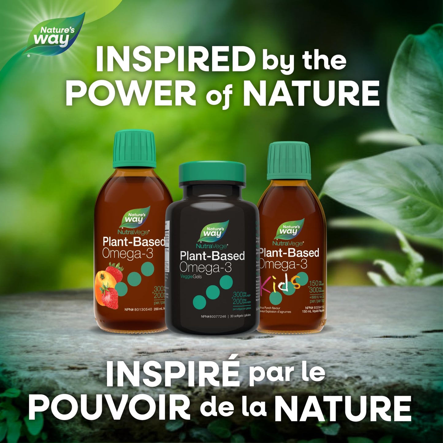 Nature’s Way NutraVege Plant-Based Omega-3 – 300mg EPA + 200mg DHA – Supports Heart, Brain & Eye Health – Plant Based – 30 Softgels Nature's Way