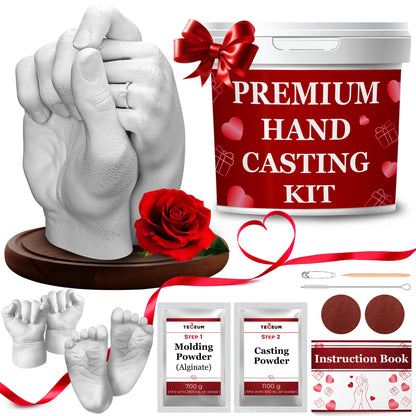 TECEUM Hand Casting Kit – Unique Gift for Couples, Family, Babies & Adults 🍁 All In One Marketplace Canada