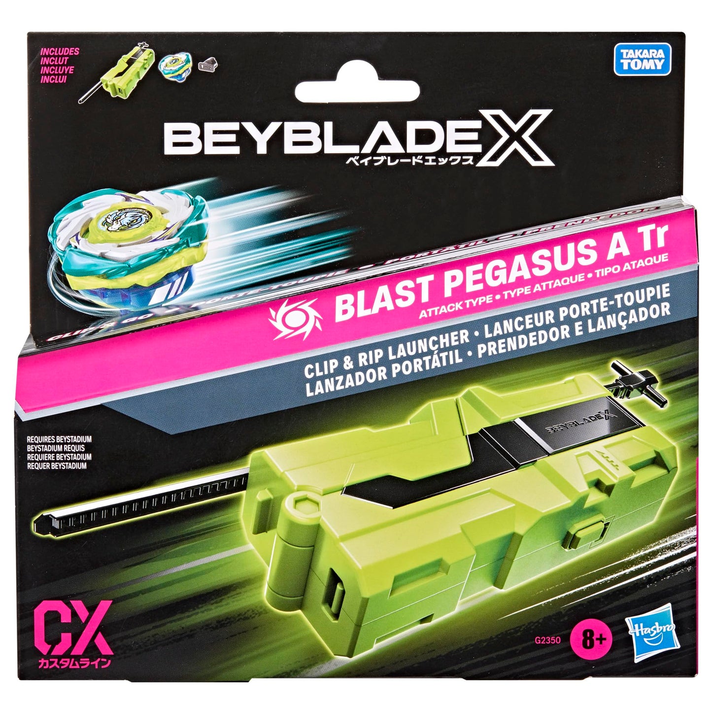 Beyblade X Blast Pegasus A Tr Clip & Rip Launcher with Takara Tomy Attack Type Top Right-Spinning Top, Battling Tops Game Toys, Ages 8+ 🍁 All In One Marketplace Canada