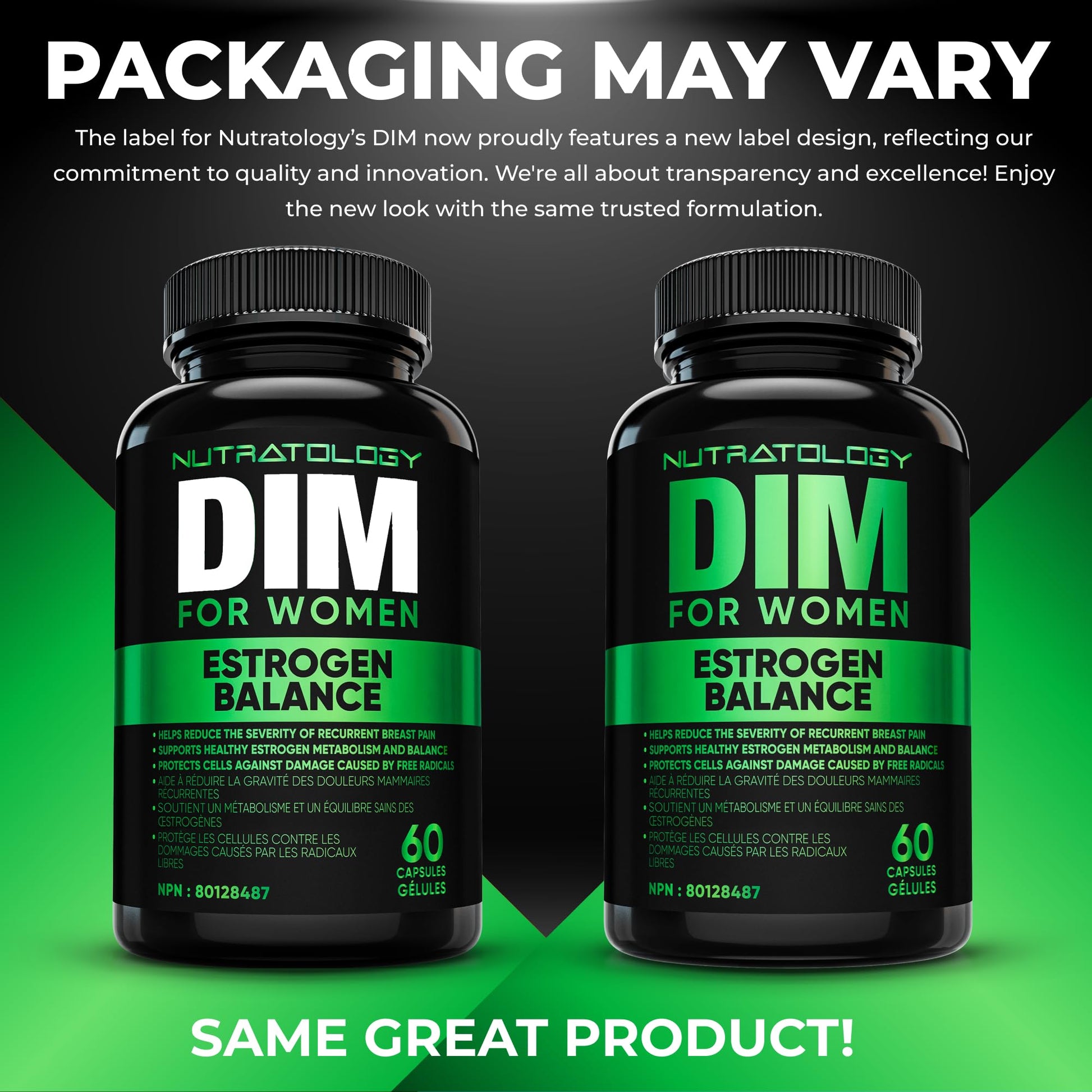 Nutratology® DIM Supplement For Women | Canadian-Made | Promotes Estrogen Balance & Metabolism - 200MG Per Capsule - Estrogen Supplements For Women | W/Black Pepper For Enhanced Absorption - 60 Caps - Available at All In One Marketplace Canada