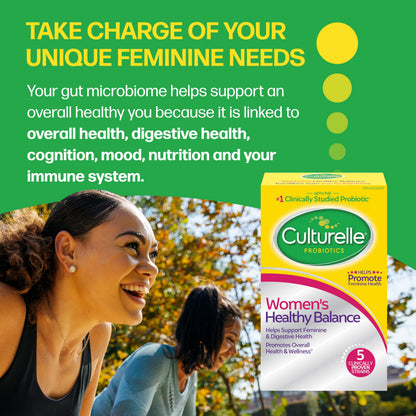 Culturelle Probiotics, Women’s Healthy Balance, 30 Capsules, 5 Clinically Proven Probiotic Strains to Support Digestive, Immune & Vaginal Health* - Available at All In One Marketplace Canada