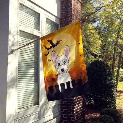 Drapeau de maison en toile Halloween Westie BB1784CHF de Caroline's Treasures, multicolore, grand format