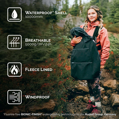 Jan & Jul Cozy-Dry Baby Carrier Rain Cover (Dusty Blue, One Size) 🍁 All In One Marketplace Canada