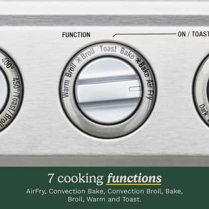 Cuisinart Air Fryer + Convection Toaster Oven, Stainless Steel (TOA-60C) Cuisinart