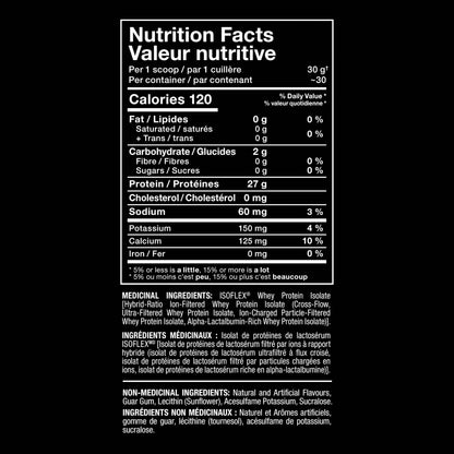 ALLMAX ISOFLEX Whey Protein Isolate, Vanilla, 2 lb ALLMAX