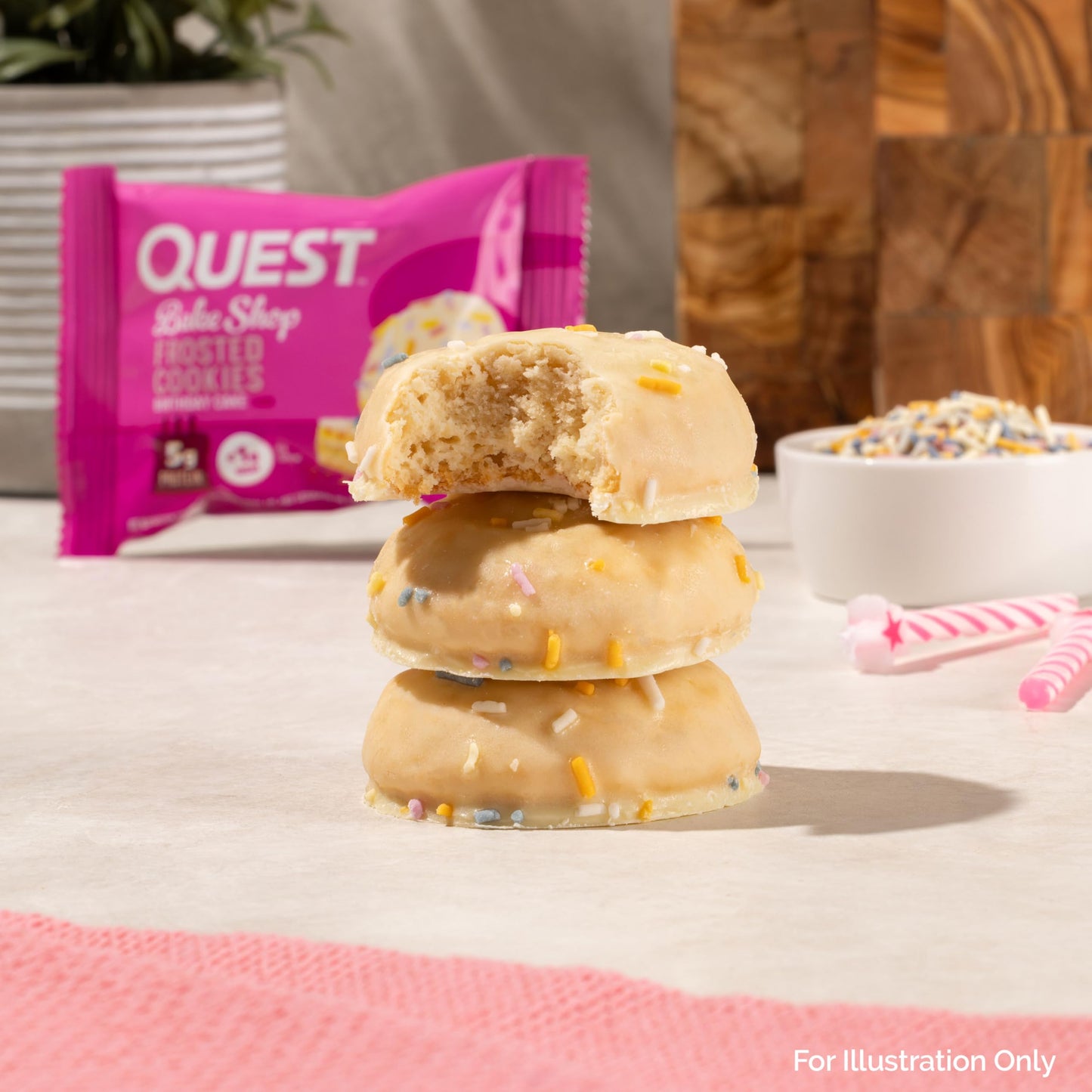 Quest Frosted Cookie Birthday Cake Protein Treats - Box of 8