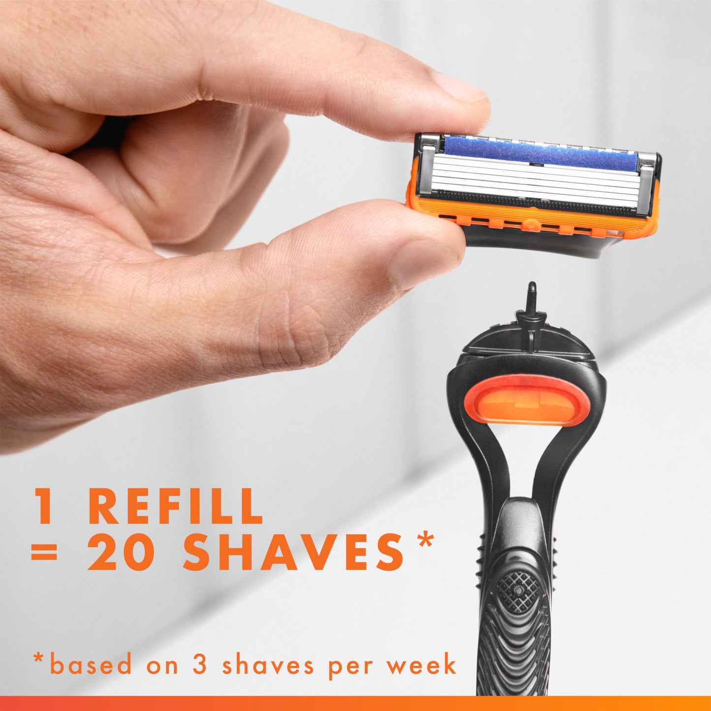Gillette Fusion 5 Blades Refill, Razor Blades Men, 10 Fusion5 + 2 ProGlide Razors refills, 5-Blade Cartridges, 12 Total Refills - Available at All In One Marketplace Canada