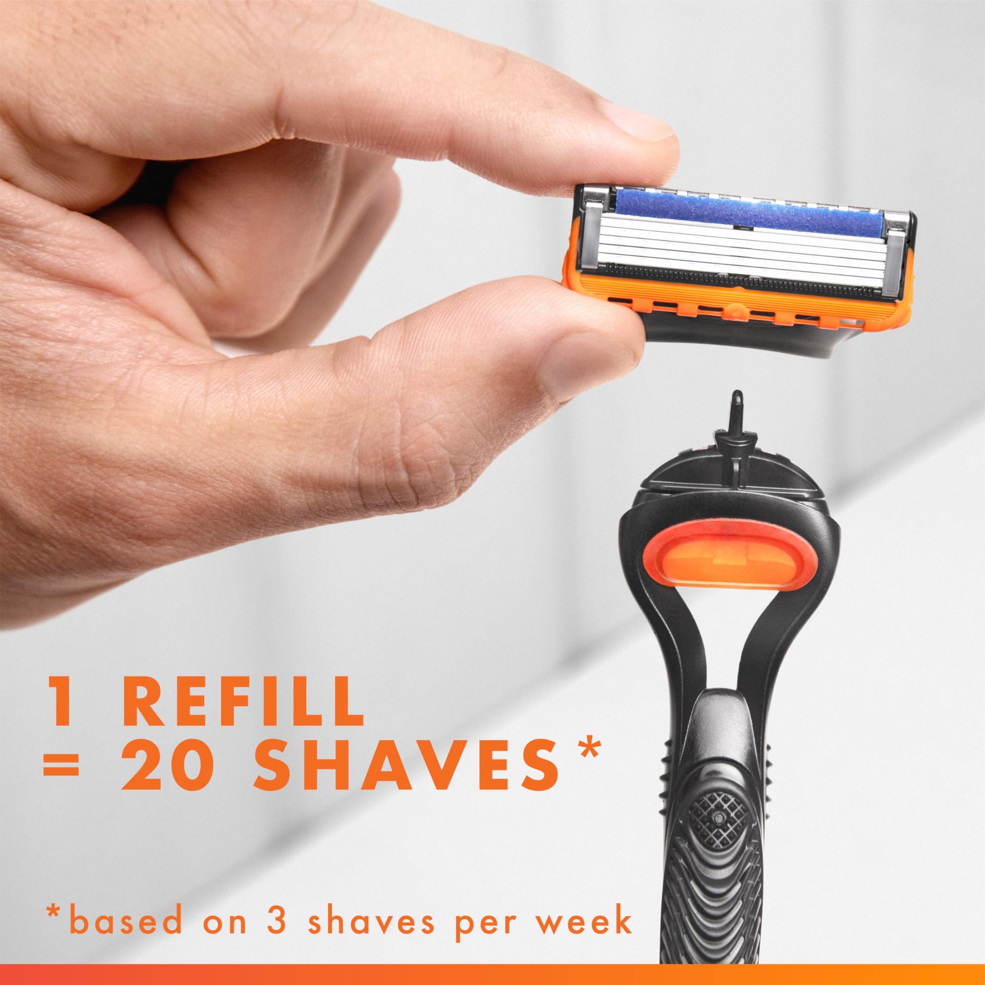 Gillette Fusion 5 Blades Refill, Razor Blades Men, 10 Fusion5 + 2 ProGlide Razors refills, 5-Blade Cartridges, 12 Total Refills - Available at All In One Marketplace Canada