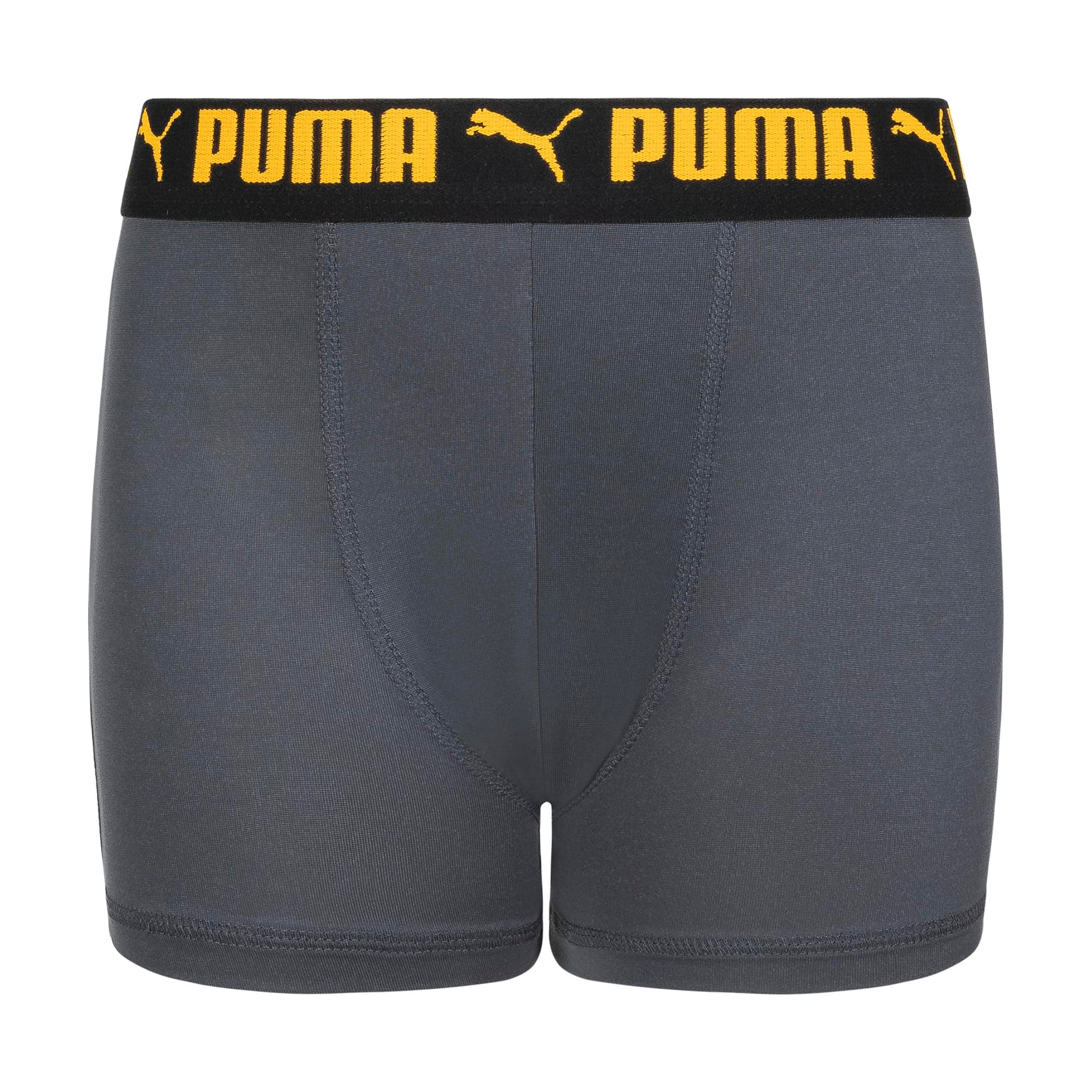 Puma Boys' 5 Pack Performance Boxer Briefs, Grey/Bright, Large PUMA