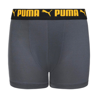 Puma Boys' 5 Pack Performance Boxer Briefs, Grey/Bright, Large PUMA