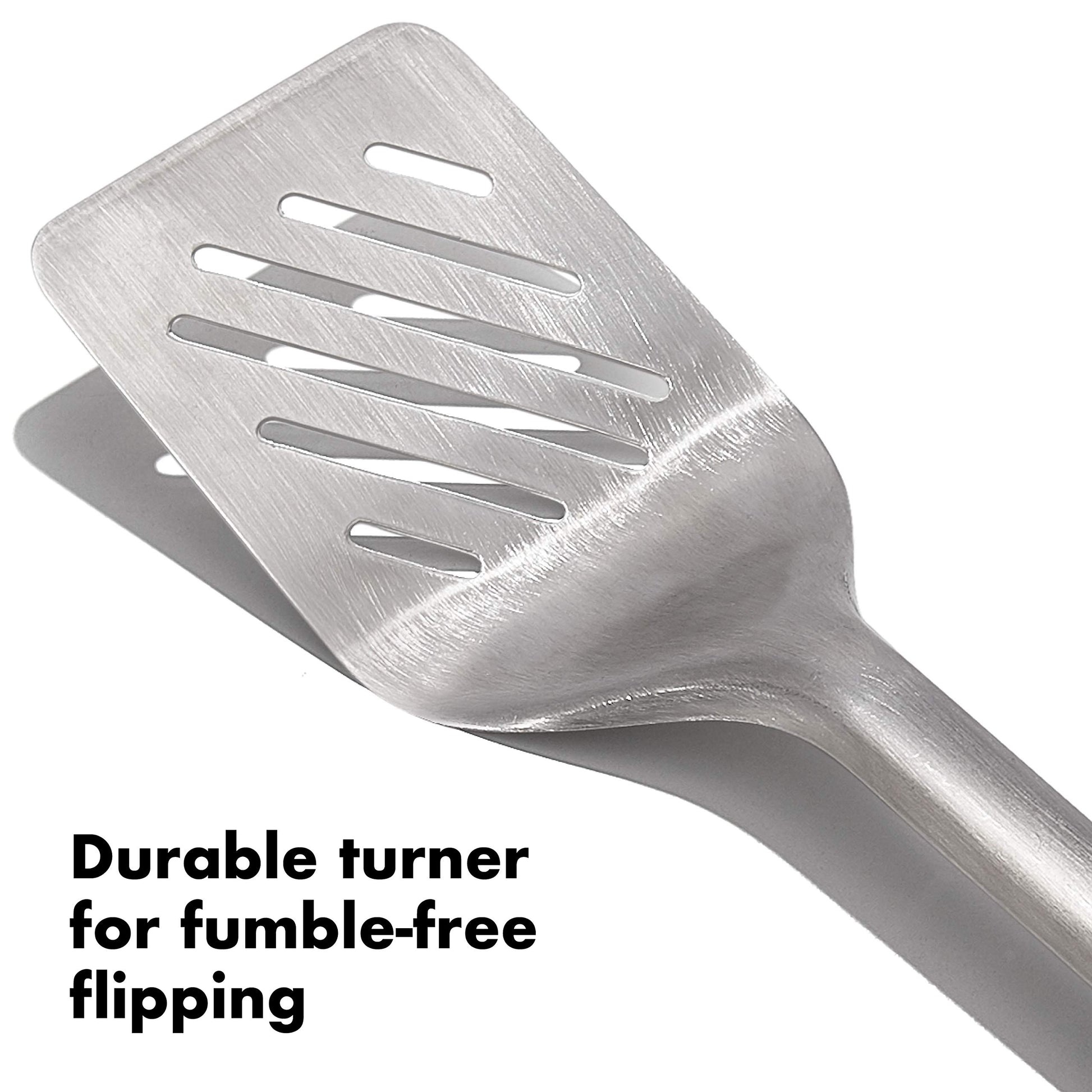 OXO Good Grips Grilling Tools, Tongs and Turner Set, Black OXO