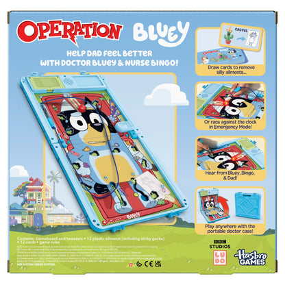 Operation Bluey Edition Electronic Board Game with Carrying Case