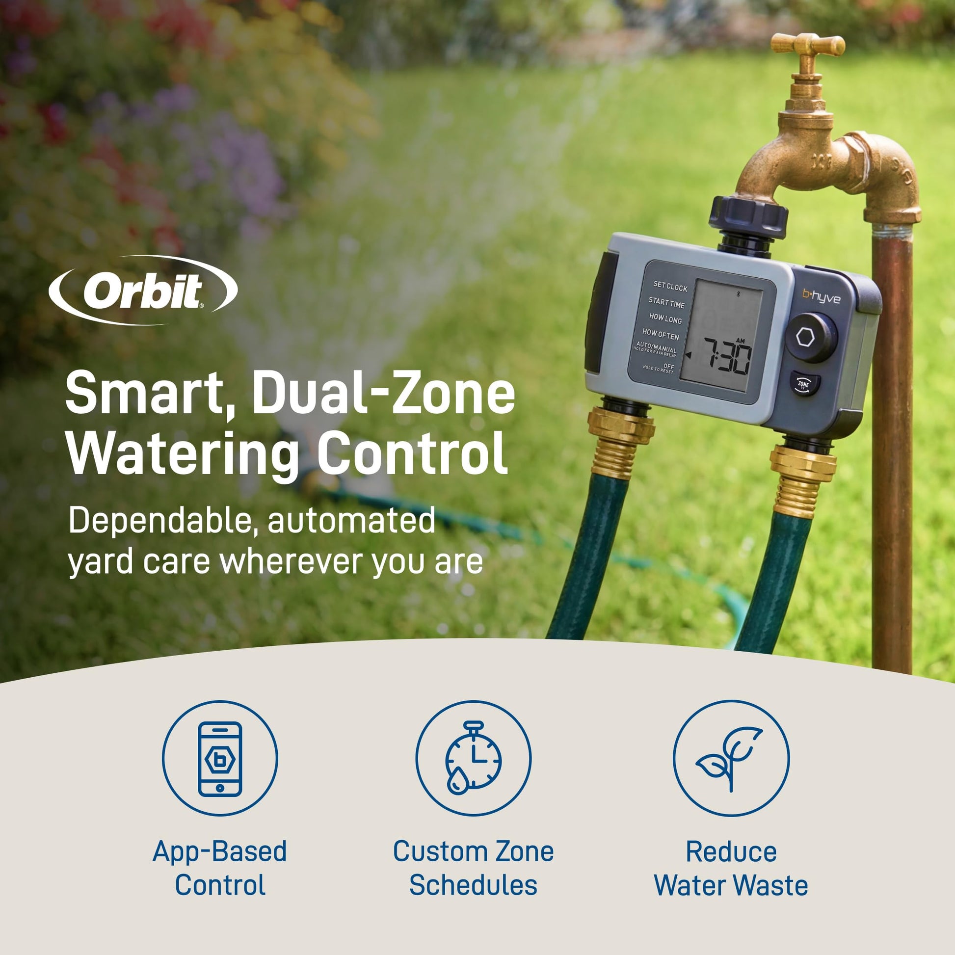 Orbit 24632 B-hyve XD 2-Port Smart Hose Watering Timer Orbit