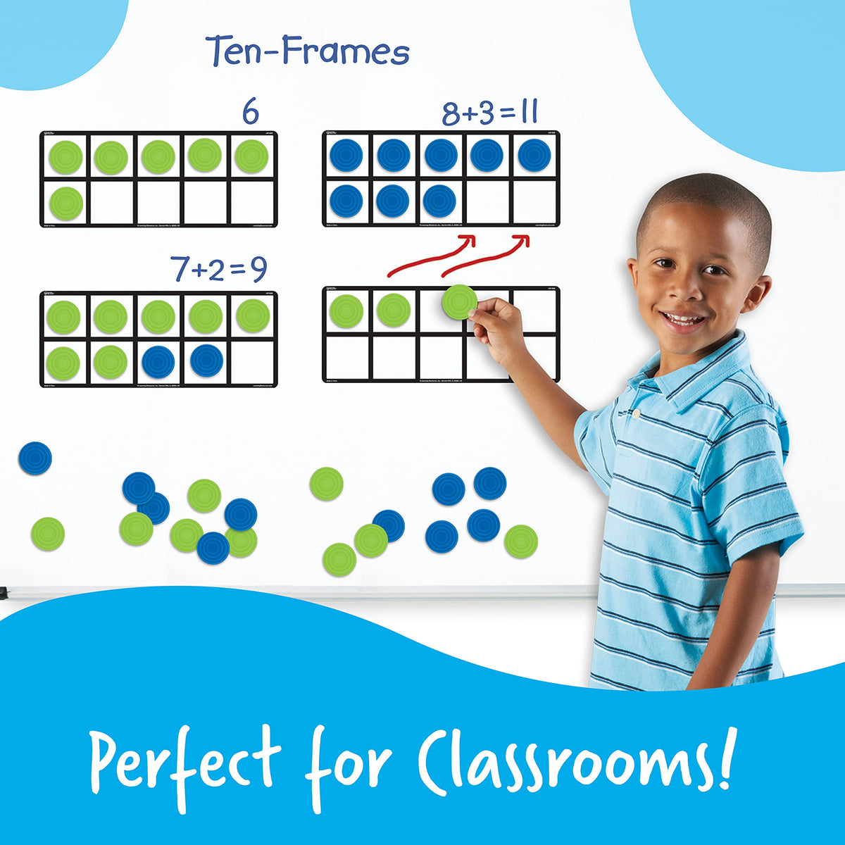 Learning Resources Giant Magnetic Ten Frame Set