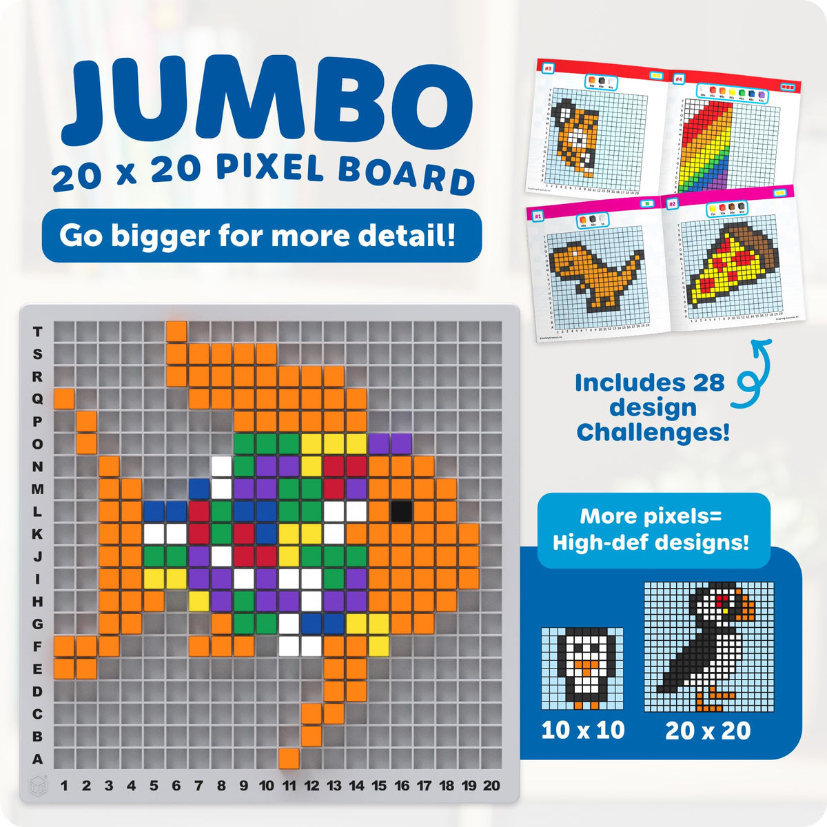 Learning Resources STEM Explorers Pixel Art Pro - Critical Thinking, Math Manipulatives, Problem Solving Skills, Pattern Blocks, Brain Games, Montessori, Fine Motor Skills, Gifts for Boys and Girls
