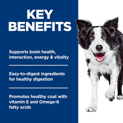 Hill's Science Diet Senior 7+ Senior Vitality Chicken & Rice Recipe Dry Dog Food 9.8 kg Bag Hill's Science Diet