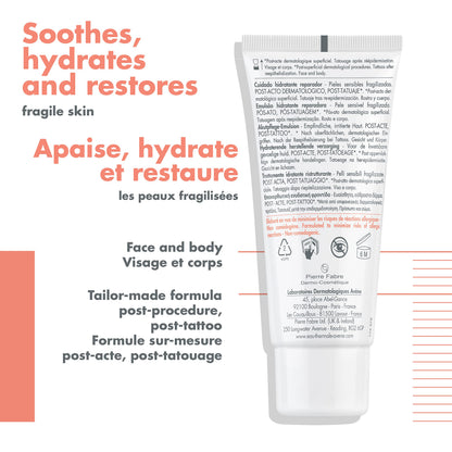 Eau Thermale Avene Cicalfate+ Hydrating Skin Recovery Emulsion, Superficial Dermatological Post-Procedure Skin Restore Emulsion Moisturizer, 40 ml EAU THERMALE AVENE