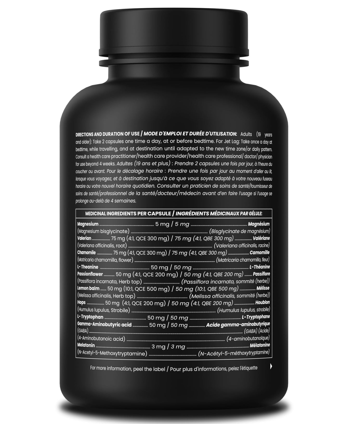 10-in-1 Sleep Aid Supplement– Sleeping Pills with Melatonin, Valerian Root, Chamomile, Lemon Balm, L-Theanine, L-Tryptophan, GABA, Magnesium – Sleep Cycle Support - Available at All In One Marketplace Canada