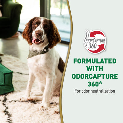 Nature's Miracle Urine Destroyer Plus For Dogs With Flip & Go Sprayer, 64 Ounces, Enzymatic Formula For Dogs Powers Out Tough Dog Urine Messes And Yellow, Sticky Residue Nature's Miracle