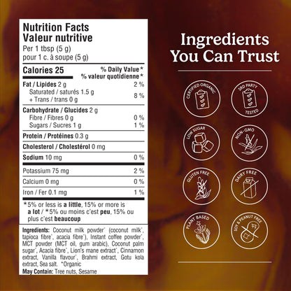 Organic Traditions Focus Fuel Instant Mushroom Coffee Blend, Daily, 10oz