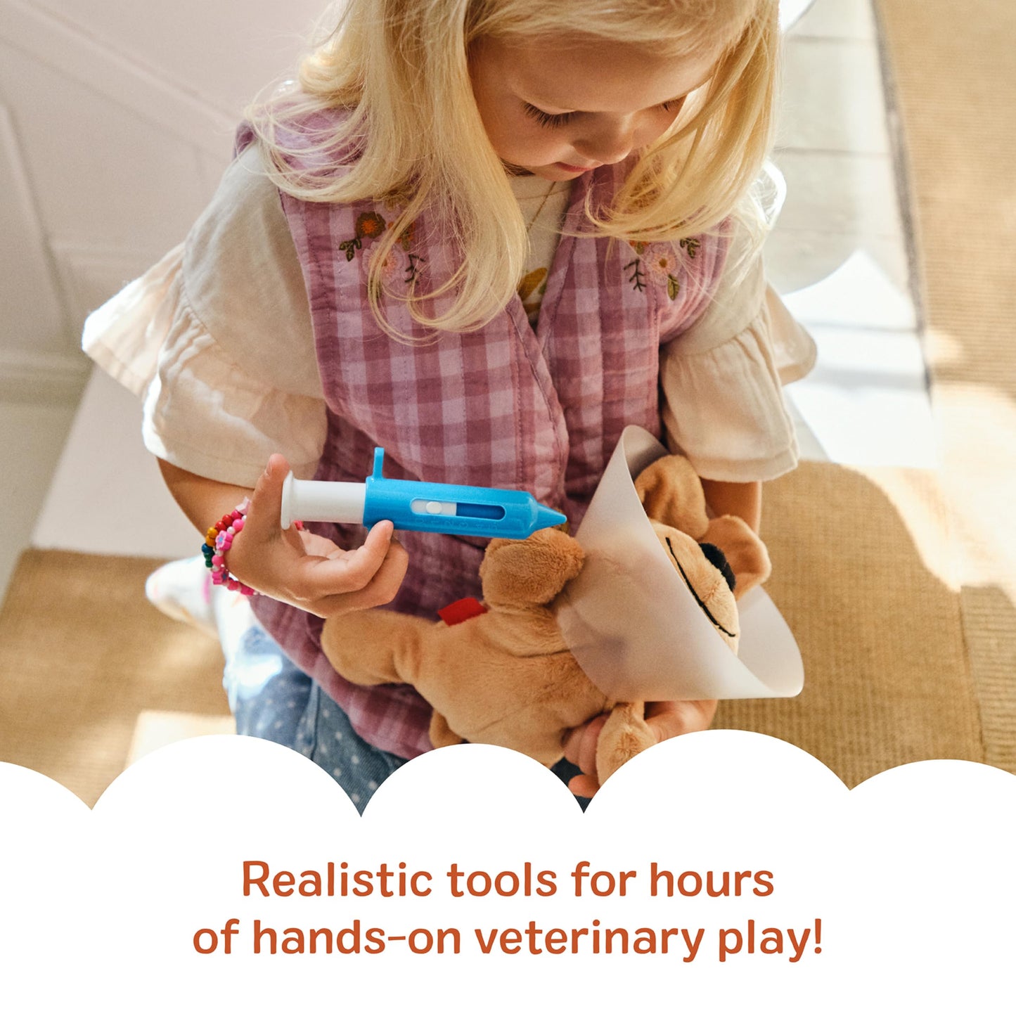 Melissa & Doug Examine and Treat Pet Vet Play Set, 24-Piece Animal Doctor Playset with Dog & Cat Plushies, Pet Doctor Kit & Accessories, Preschool Toys for Girls & Boys Ages 3+ Melissa & Doug