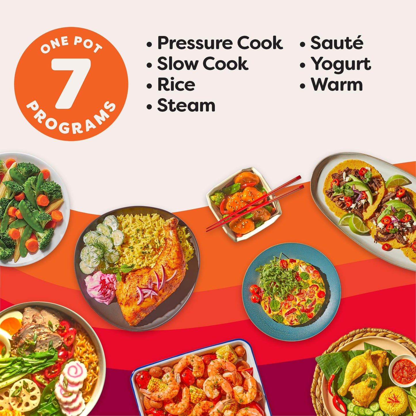 Instant Pot RIO, 7-in-1 Electric Multi-Cooker, Pressure Cooker, Slow Cooker, Rice Cooker, Steamer, Sauté, Yogurt Maker, & Warmer, Includes App With Over 800 Recipes, 6 Quart Instant Pot