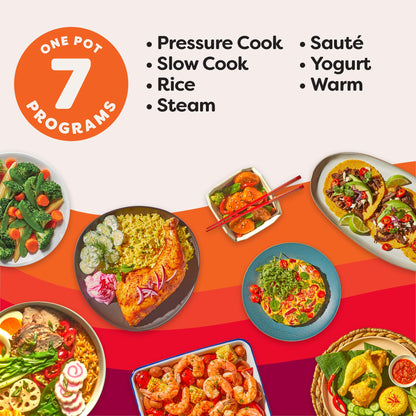 Instant Pot RIO, 7-in-1 Electric Multi-Cooker, Pressure Cooker, Slow Cooker, Rice Cooker, Steamer, Sauté, Yogurt Maker, & Warmer, Includes App With Over 800 Recipes, 6 Quart Instant Pot