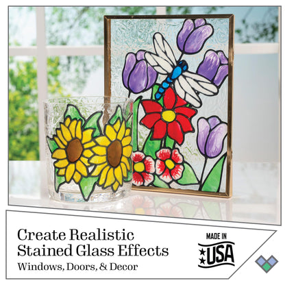 Plaid Gallery Glass Window Color Beginner Set (2-Ounce), GG8SET (8-Pack)