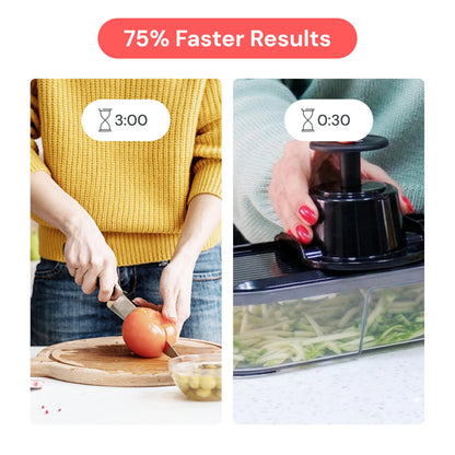 Fullstar Pro Core - Vegetable Chopper & Mandoline Slicer - 6 Blades