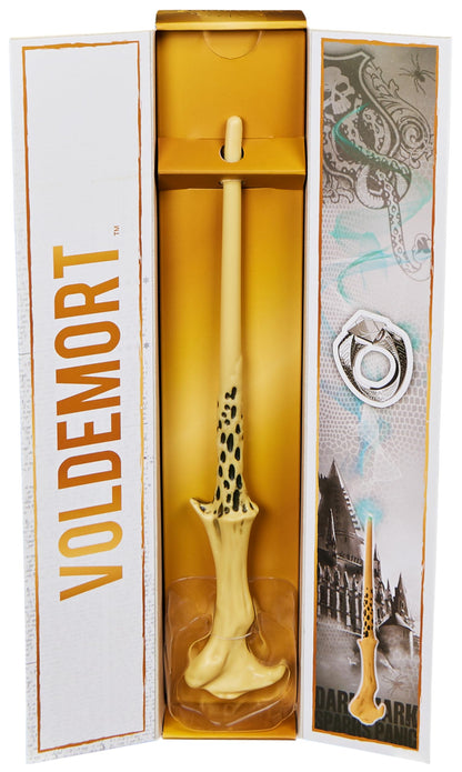 Wizarding World Harry Potter, baguette de collection magique de Voldemort de 30,5 cm avec socle et icône moulée sous pression, objets magiques, accessoire pour costumes d'Halloween
