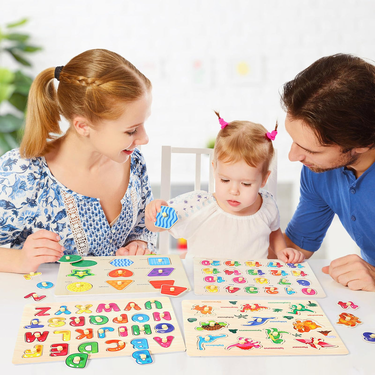 Melofaver Montessori Wooden Peg Puzzles for Kids 3-5, Toddler Puzzles Gifts 🍁 All In One Marketplace Canada