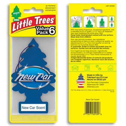 LITTLE Air Fresheners Car Air Freshener. Hanging Tree Provides Long Lasting Scent for Auto or Home. New Car Scent, 24 Air Fresheners