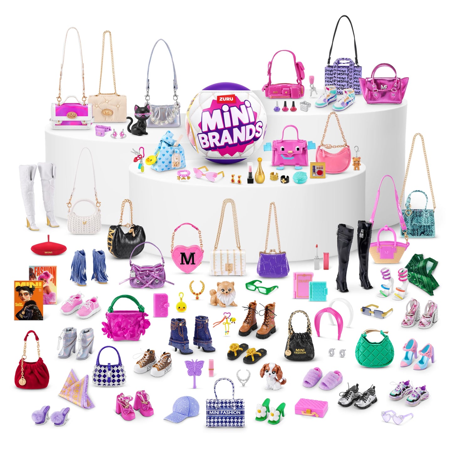 Mini Brands Fashion Series 4 2 Pack by ZURU – Novelty Unboxing Collectible Toy with 5 Mystery Mini Fashion Bags, Shoes & Accessories, 80+ Styles to Collect, Ages 3+, Kids, Teens & Adults Mini Brands