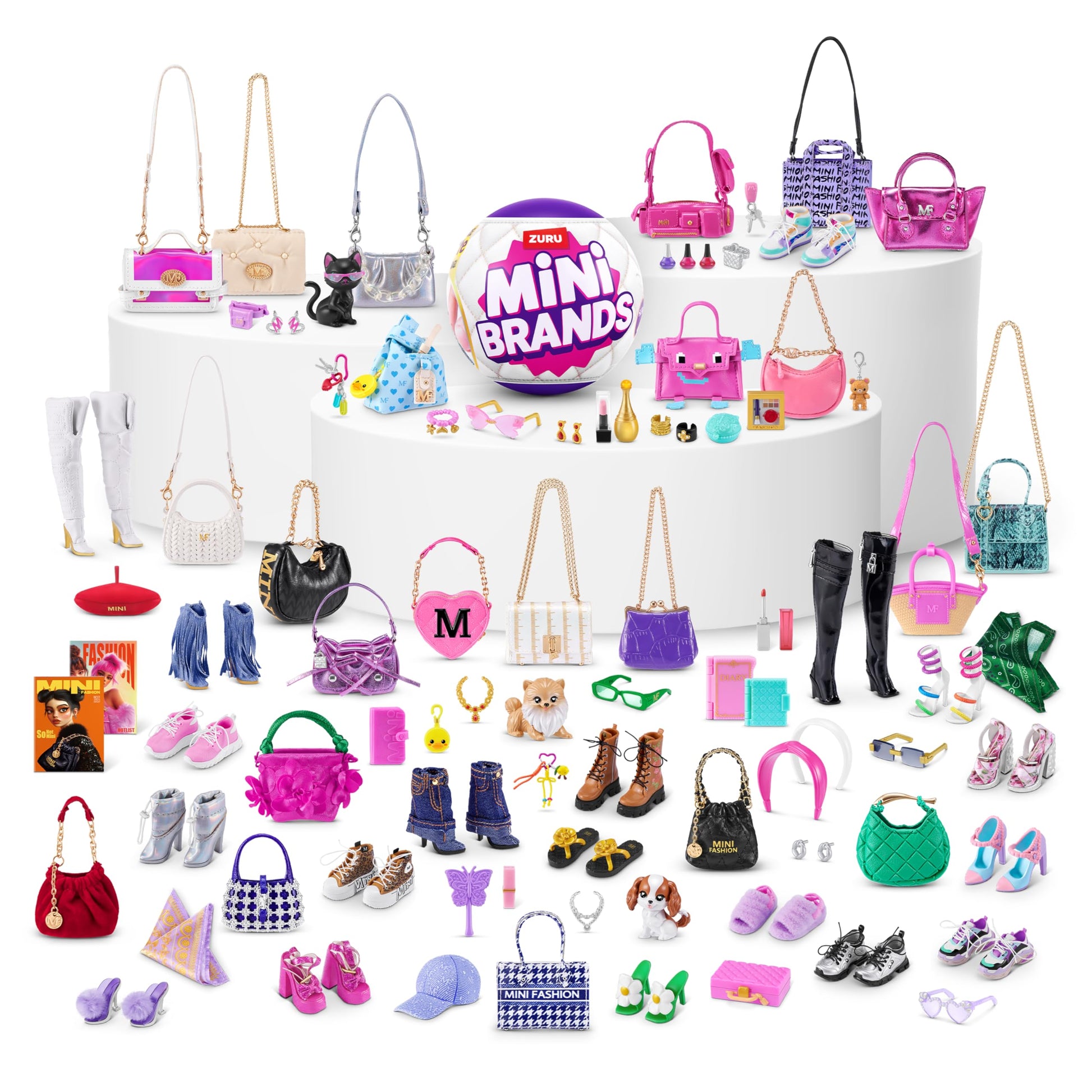 Mini Brands Fashion Series 4 2 Pack by ZURU – Novelty Unboxing Collectible Toy with 5 Mystery Mini Fashion Bags, Shoes & Accessories, 80+ Styles to Collect, Ages 3+, Kids, Teens & Adults Mini Brands