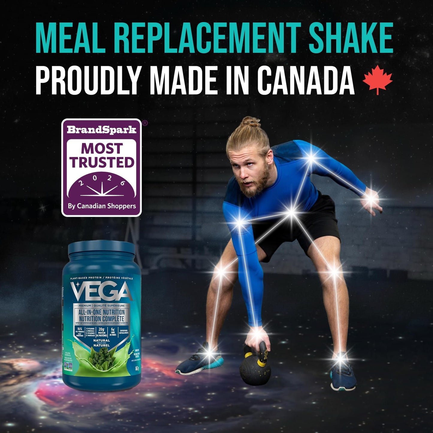 Vega Premium All-in-One Nutrition Protein Powder – 20g Plant-Based Vegan Protein, Vitamins & Probiotics, Natural, 862g (22 Servings) 🍁 All In One Marketplace Canada