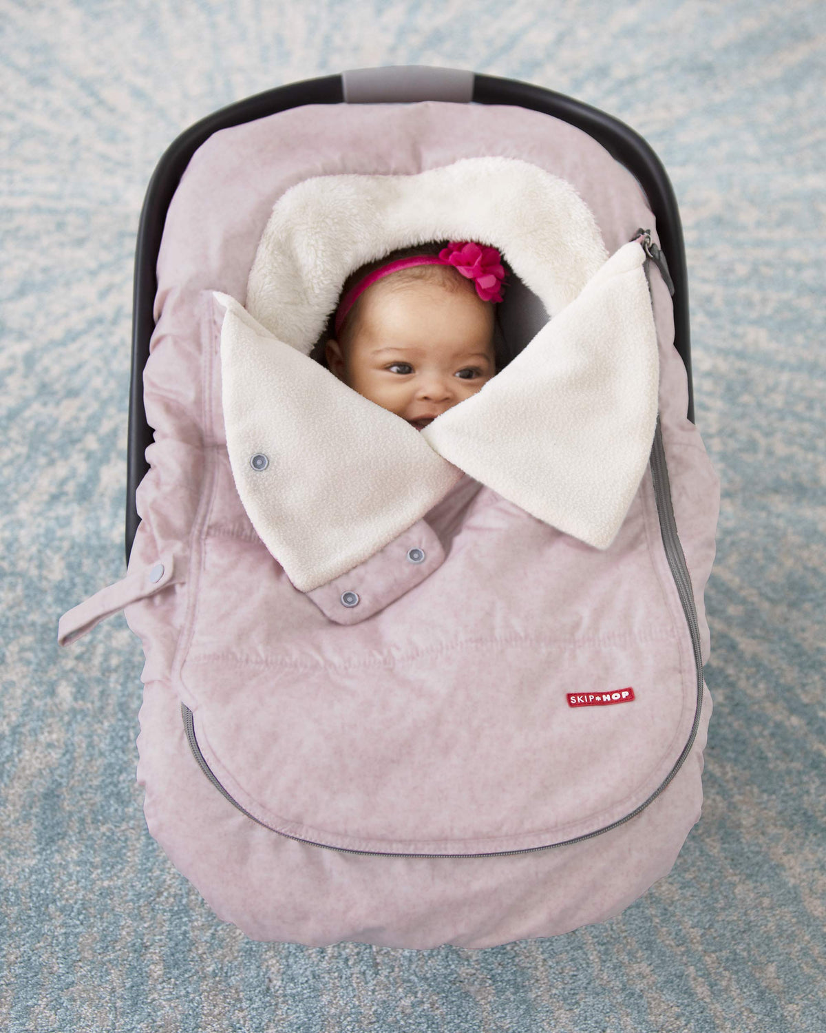 Skip Hop Winter Car Seat Cover, Stroll & Go, Pink Heather 🍁 All In One Marketplace Canada