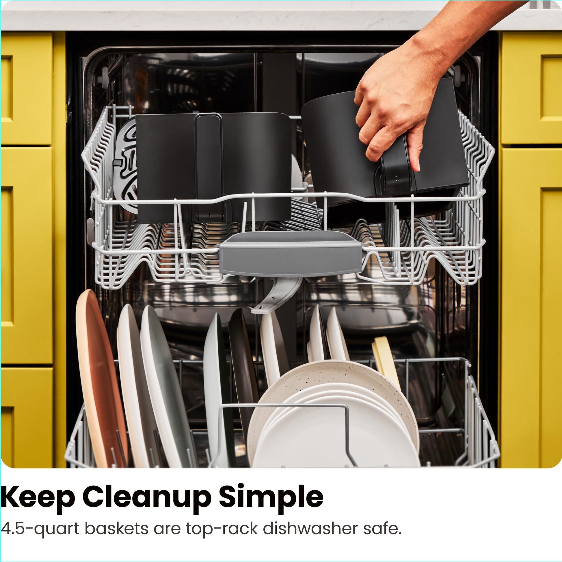 Chefman TurboFry 9-Qt. Dual-Basket Air Fryer with Sync Finish, One-Touch Digital Control, & Shake Reminder for Quick, Healthy, Family-Sized Meals, Black Chefman