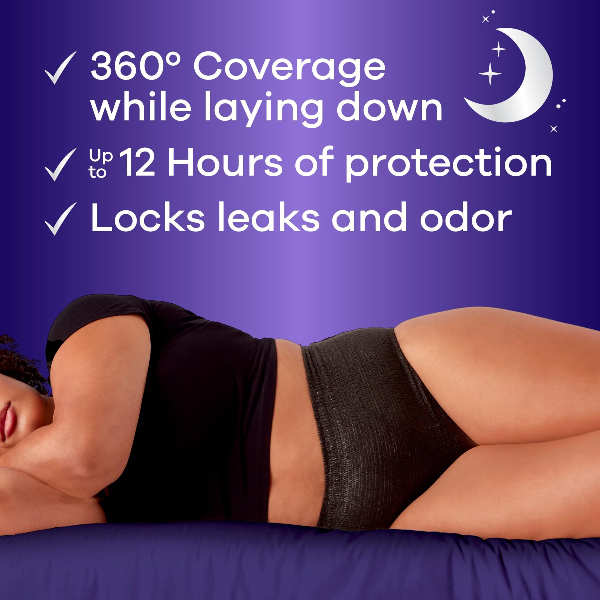 Always Discreet Night, Reimagined Adult Diapers for Women, Overnight Incontinence Underwear L, 14 Count - Available at All In One Marketplace Canada