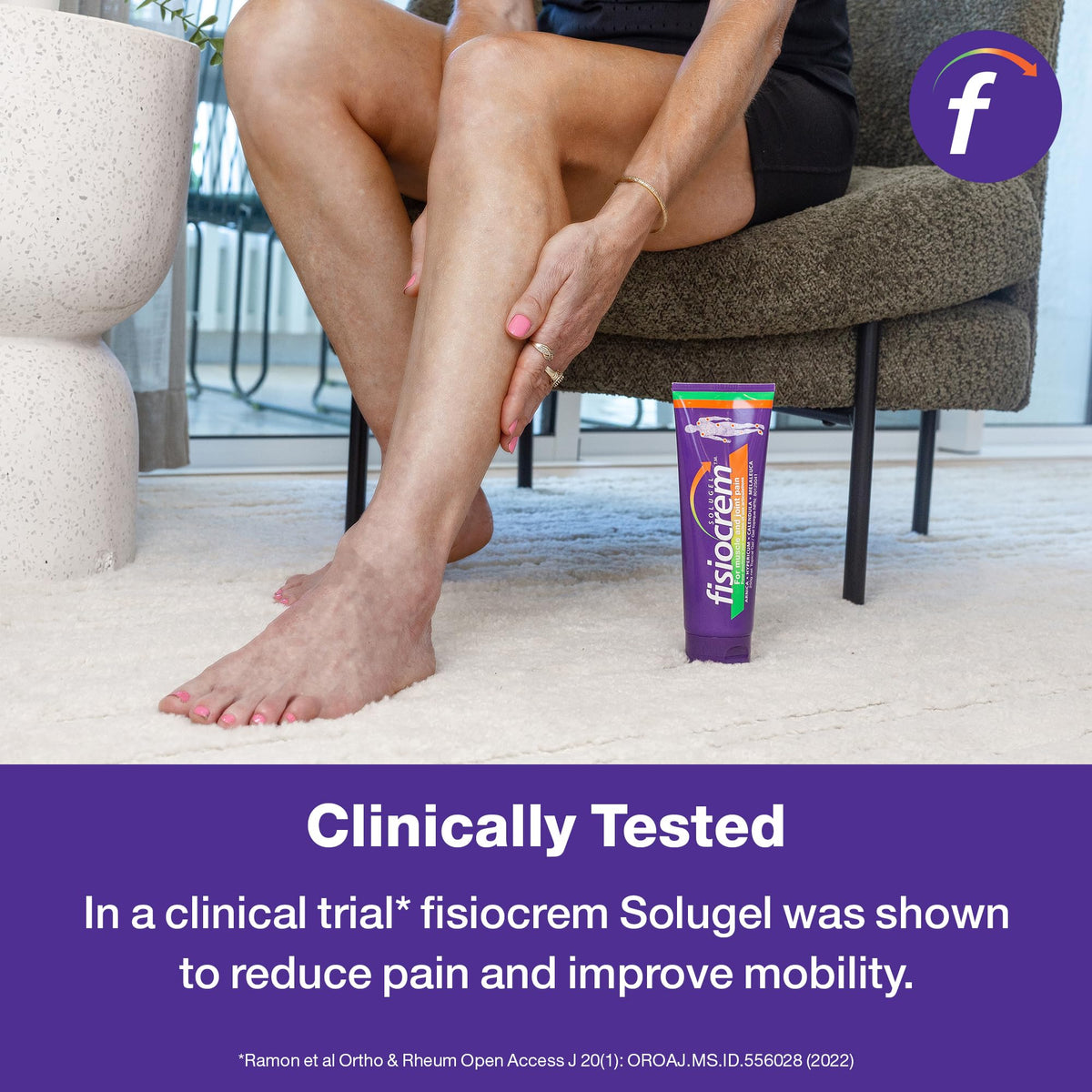 Fisiocrem Solugel 250g – Muscle Pain Relief Gel with Naturally Derived Herbal Ingredients of Arnica, Calendula, Hypericum, Melalecua & Menthol, Soothes Sprains, Strains & Sore Muscles, Non-Greasy, Easily Absorbed