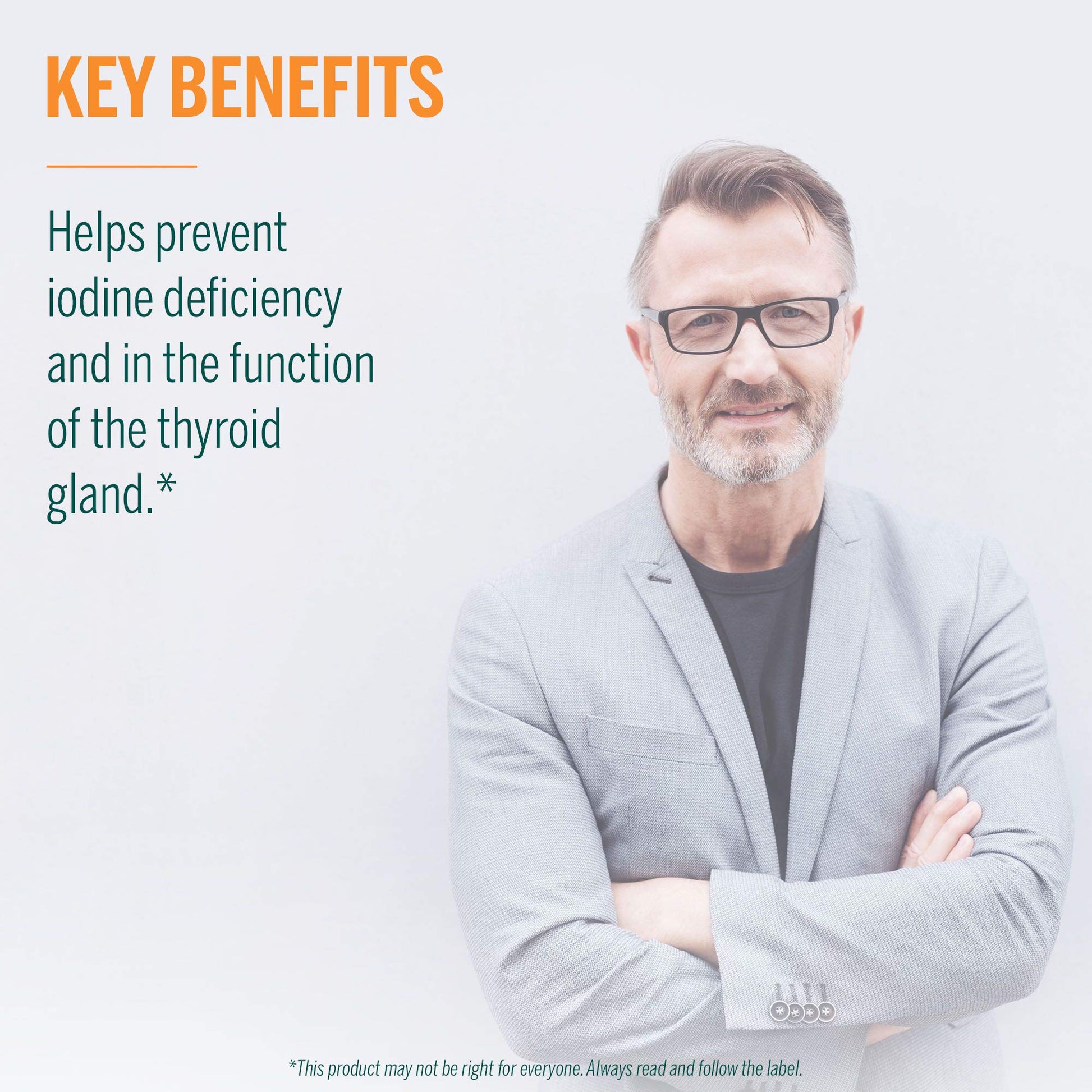 Genestra Brands Liquid Iodine - 150 mcg - For Thyroid Function - Iodine Mineral Supplement - Dairy Free & Vegan Friendly - 30 mL Liquid - Available at All In One Marketplace Canada
