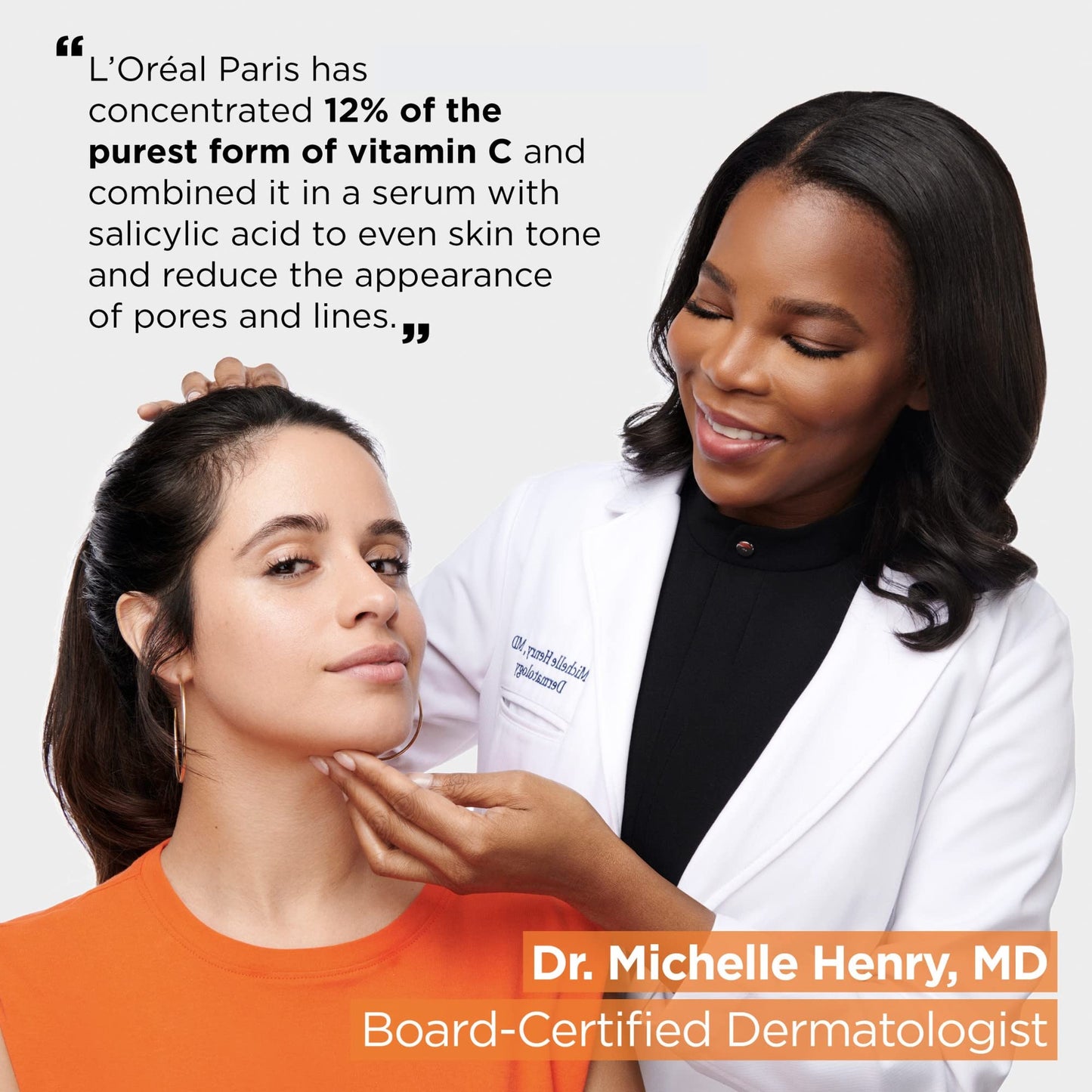 L'Oréal Paris 12% Pure Vitamin C Serum, Face Serum with Vitamin E & Salicylic Acid for Antioxidant Protection & Less Visible Pores, Revitalift Derm Intensives, 30mL - Available at All In One Marketplace Canada