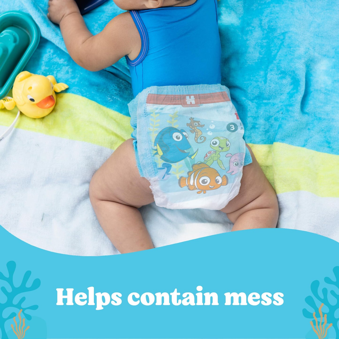 HUGGIES Disposable Swim Diapers - Size 3 Small, Huggies Little Swimmers, 40 ct