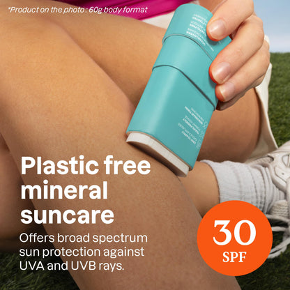 ATTITUDE Mineral Sunscreen Stick with Zinc Oxide, SPF 30, Made in Canada, EWG Verified,Plastic-Free, Broad Spectrum UVA/UVB Protection, Dermatologically Tested, Vegan, Unscented, 60 grams ATTITUDE