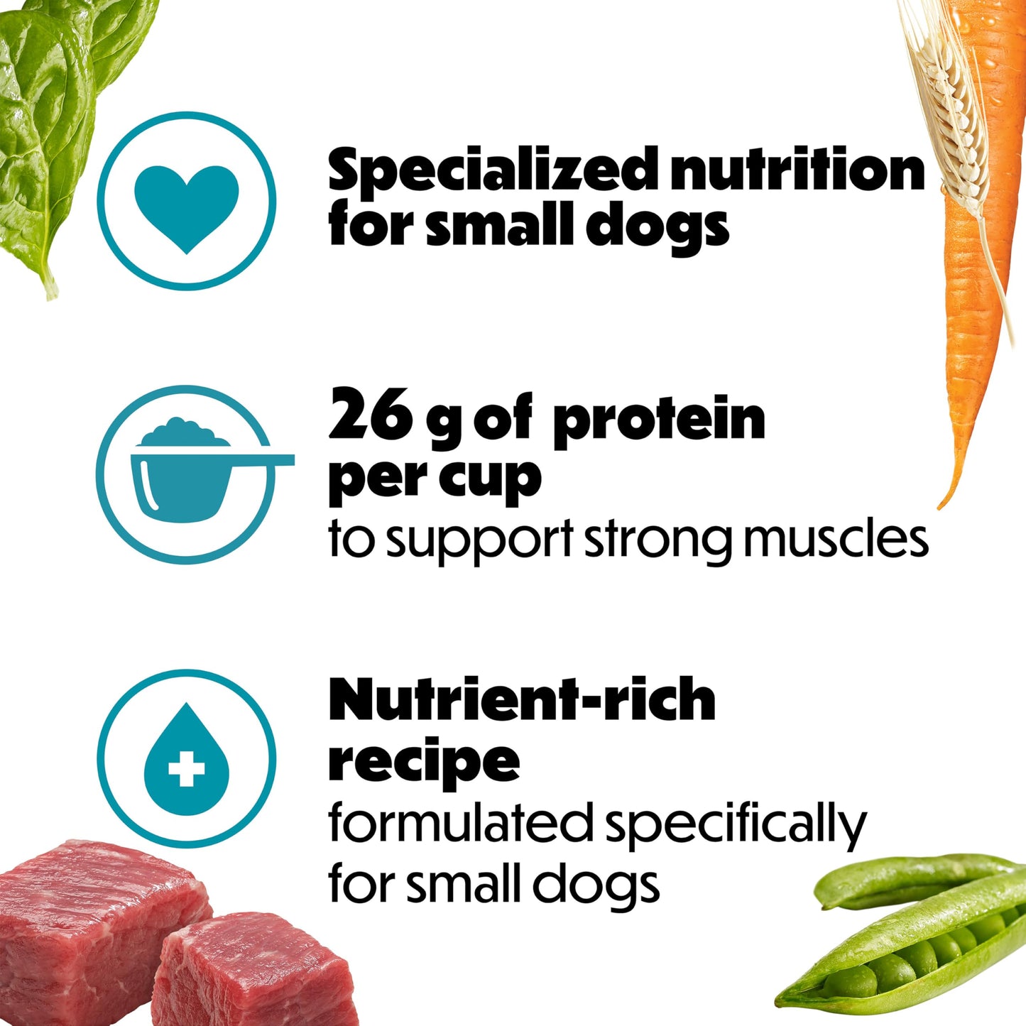 Beneful IncrediBites Dry Dog Food for Small Dogs, Real Beef - 7 kg Bag - Available at All In One Marketplace Canada