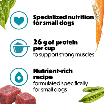 Beneful IncrediBites Dry Dog Food for Small Dogs, Real Beef - 7 kg Bag - Available at All In One Marketplace Canada