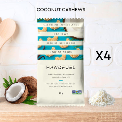Handfuel 12 Pack Variety Flavoured Cashews, 4 Flavours - 3 x 40g of Each handfuel