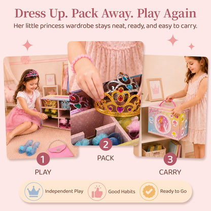 Meland Princess Dress for Girls 3-6, Kids Costume Gift with Skirts & Shoes 🍁 All In One Marketplace Canada