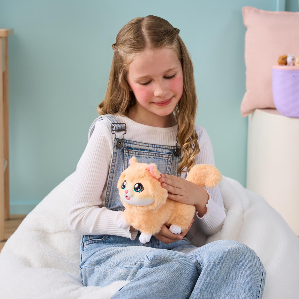 Little Live Pets Mama Surprise Kittens, Interactive Mama with 15+ Sounds & Reactions, Basket 11.4" Tall, Has 3 Surprise Babies, Reacts to Touch, Feeds on Fish, Portable Basket, Gift for Ages 4+