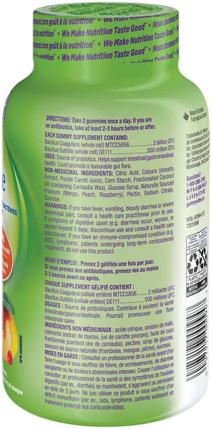 Vitafusion Probiotic Gummies - Provides Good Bacteria to the Digestive Tract, 5 Billion Active Cells, 2 Probiotic Strains, Supports Gastrointestinal Health, 35-Day Supply - 70 Count Vitafusion store